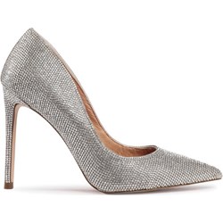 Srebrne czółenka Steve Madden na szpilce eleganckie  - zdjęcie produktu
