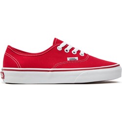 Trampki męskie Vans authentic czerwone wiązane z tkaniny  - zdjęcie produktu
