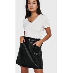 Spódnica ONLY ze skóry mini casual  - zdjęcie produktu