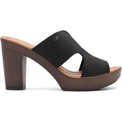 Klapki damskie Lasocki eleganckie na obcasie bez zapięcia  - zdjęcie produktu