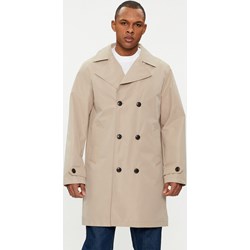 Płaszcz męski beżowy Jack & Jones elegancki  - zdjęcie produktu