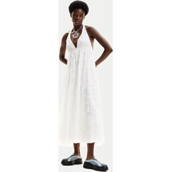 Sukienka Desigual z dekoltem w serek na ramiączkach prosta casualowa  - zdjęcie produktu