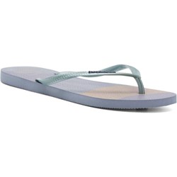 Klapki damskie niebieskie Havaianas na płaskiej podeszwie na lato bez zapięcia casual  - zdjęcie produktu