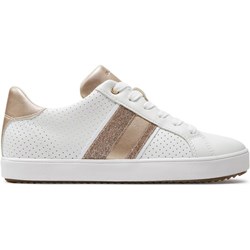 Trampki damskie Geox białe na lato na płaskiej podeszwie  - zdjęcie produktu