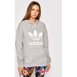 Adidas bluza damska szara z napisem  - zdjęcie produktu