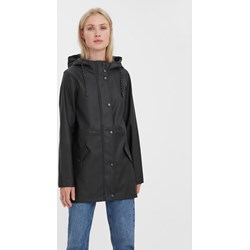 Vero Moda kurtka damska czarna z kapturem długa  - zdjęcie produktu