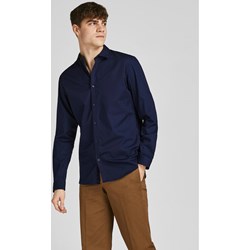 Koszula męska Jack & Jones casual z długimi rękawami z klasycznym kołnierzykiem  - zdjęcie produktu