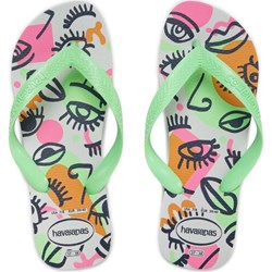 Havaianas klapki damskie wielokolorowe na płaskiej podeszwie  - zdjęcie produktu