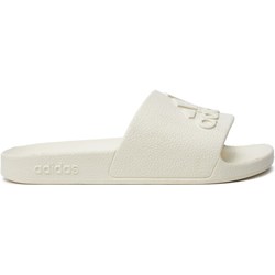 Klapki męskie Adidas sportowe białe bez zapięcia  - zdjęcie produktu