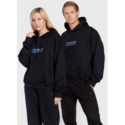 Bluza męska z napisami czarna młodzieżowa  - zdjęcie produktu
