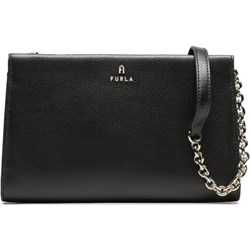 Listonoszka czarna Furla elegancka na ramię  - zdjęcie produktu