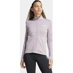 Bluza damska fioletowa Adidas z polaru  - zdjęcie produktu