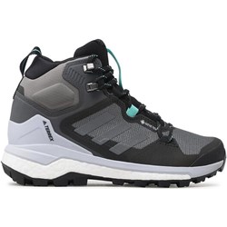 Buty trekkingowe damskie Adidas sportowe szare na jesień gore-tex  - zdjęcie produktu
