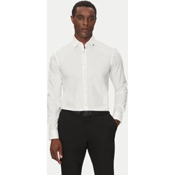 Hugo Boss koszula męska biała z klasycznym kołnierzykiem elegancka z długim rękawem  - zdjęcie produktu