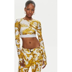 Bluzka damska Versace Jeans z okrągłym dekoltem z długim rękawem  - zdjęcie produktu