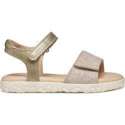Beżowe sandały dziecięce Geox na rzepy  - zdjęcie produktu