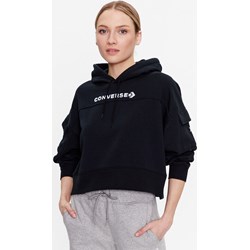 Bluza damska czarna Converse w stylu młodzieżowym  - zdjęcie produktu