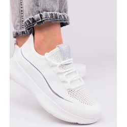 Półbuty damskie białe BIG STAR casual wiązane  - zdjęcie produktu