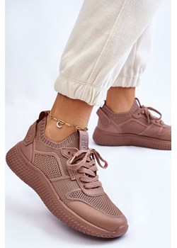 Sneakersy damskie półbuty memory foam Big Star LL274416 beżowe butyolivier - kod rabatowy