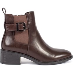 Botki na obcasie bez zapięcia casualowe  - zdjęcie produktu