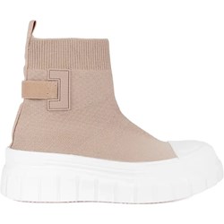 Trampki damskie Seastar tkaninowe na platformie bez zapięcia beżowe  - zdjęcie produktu