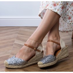 Espadryle damskie z klamrą z tworzywa sztucznego casual  - zdjęcie produktu