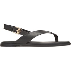 Tommy Hilfiger sandały damskie płaskie z klamrą  - zdjęcie produktu