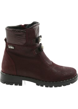 Botki dziewczęce Ren But 3314 bordowe  Ren But wyprzedaż ButyModne.pl  - kod rabatowy