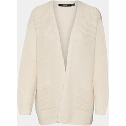 Sweter damski beżowy Vero Moda w serek  - zdjęcie produktu
