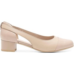 Czółenka Lasocki bez zapięcia beżowe eleganckie  - zdjęcie produktu