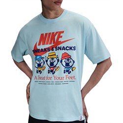 T-shirt męski Nike w nadruki z krótkimi rękawami  - zdjęcie produktu