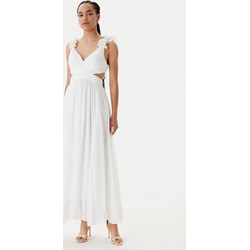Sukienka Morgan na ramiączkach wieczorowa biała z dekoltem w serek  - zdjęcie produktu
