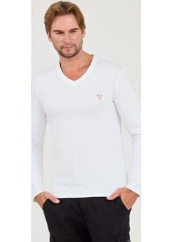 GUESS Biały longsleeve Core Tee, Wybierz rozmiar XXL Guess promocja outfit.pl - kod rabatowy