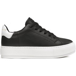 Czarne buty sportowe damskie Kurt Geiger sneakersy wiązane  - zdjęcie produktu