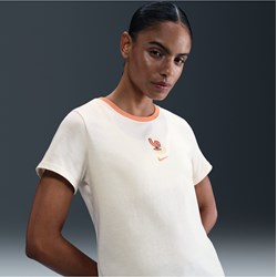 Bluzka damska Nike z krótkimi rękawami biała  - zdjęcie produktu
