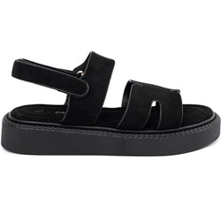 Sandały damskie Seastar czarne na platformie z klamrą casual  - zdjęcie produktu