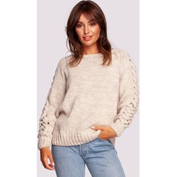 Sweter damski BeWear z okrągłym dekoltem casual na jesień  - zdjęcie produktu