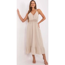 Sukienka Italy Moda na ramiączkach na wieczór z bawełny  - zdjęcie produktu