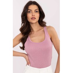 Bluzka damska Jean Louis Francoise casual różowa z okrągłym dekoltem  - zdjęcie produktu