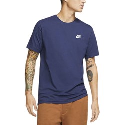 T-shirt męski granatowy Nike bawełniany sportowy z krótkim rękawem  - zdjęcie produktu