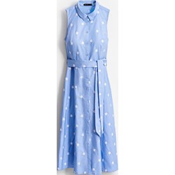 Niebieska sukienka Mohito szmizjerka casual  - zdjęcie produktu