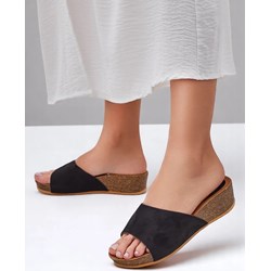 Klapki damskie Royalfashion.pl casual na koturnie bez zapięcia  - zdjęcie produktu