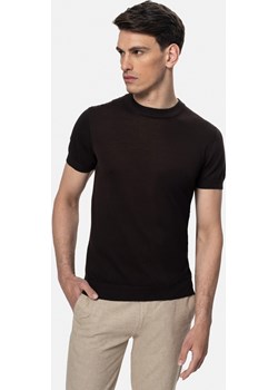 T SHIRT WILLOW BRĄZOWY Z BAWEŁNY Recman Recman - kod rabatowy