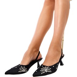 Czółenka eleganckie na szpilce z tworzywa sztucznego  - zdjęcie produktu