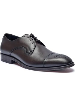 BOSS BLACK Skórzane derby Derrek okazja Gomez Fashion Store - kod rabatowy