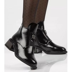 Filippo botki eleganckie na zamek  - zdjęcie produktu