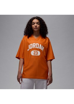 Damska koszulka z siateczki Jordan Brooklyn - Pomarańczowy Jordan Nike poland - kod rabatowy