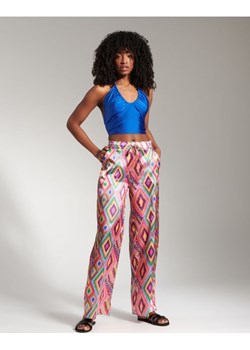 Sinsay - Crop top z wiązaniem - Niebieski Sinsay Sinsay - kod rabatowy