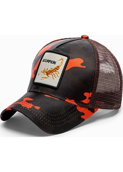 Czapka męska z daszkiem 110H - brązowa/moro Edoti.com Edoti.com - kod rabatowy