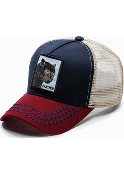 Czapka męska z daszkiem 114H - granatowa Edoti.com Edoti.com - kod rabatowy